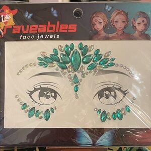 Raveables Face Jewels Set of 8 New in Package